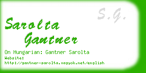 sarolta gantner business card